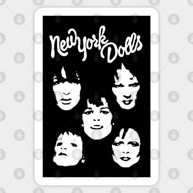 New York Dolls Sticker by CosmicAngerDesign